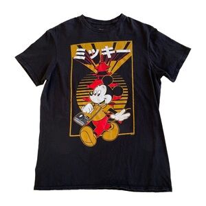 Disney T-Shirt Japanese Tourist Mickey 100% Cotton Small